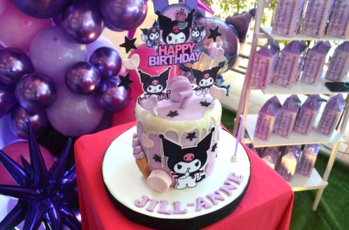 Kuromi-themed 7th birthday celebration