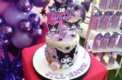 Kuromi-themed 7th birthday celebration